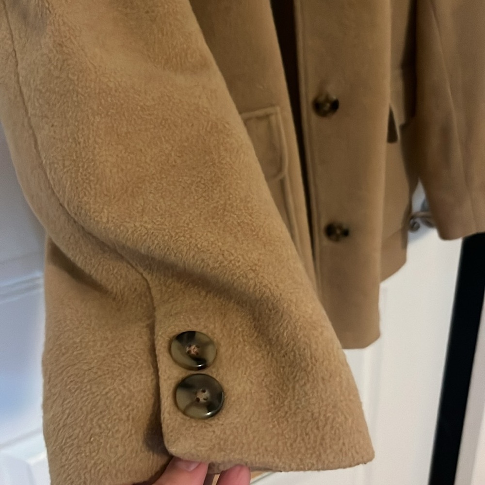 Vintage LL Bean car coat with faux suede collar - Picture 3 of 5